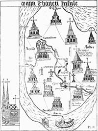  Thomas of Almham’s map of the Isle of Thanet, ca 1414 | Margate History